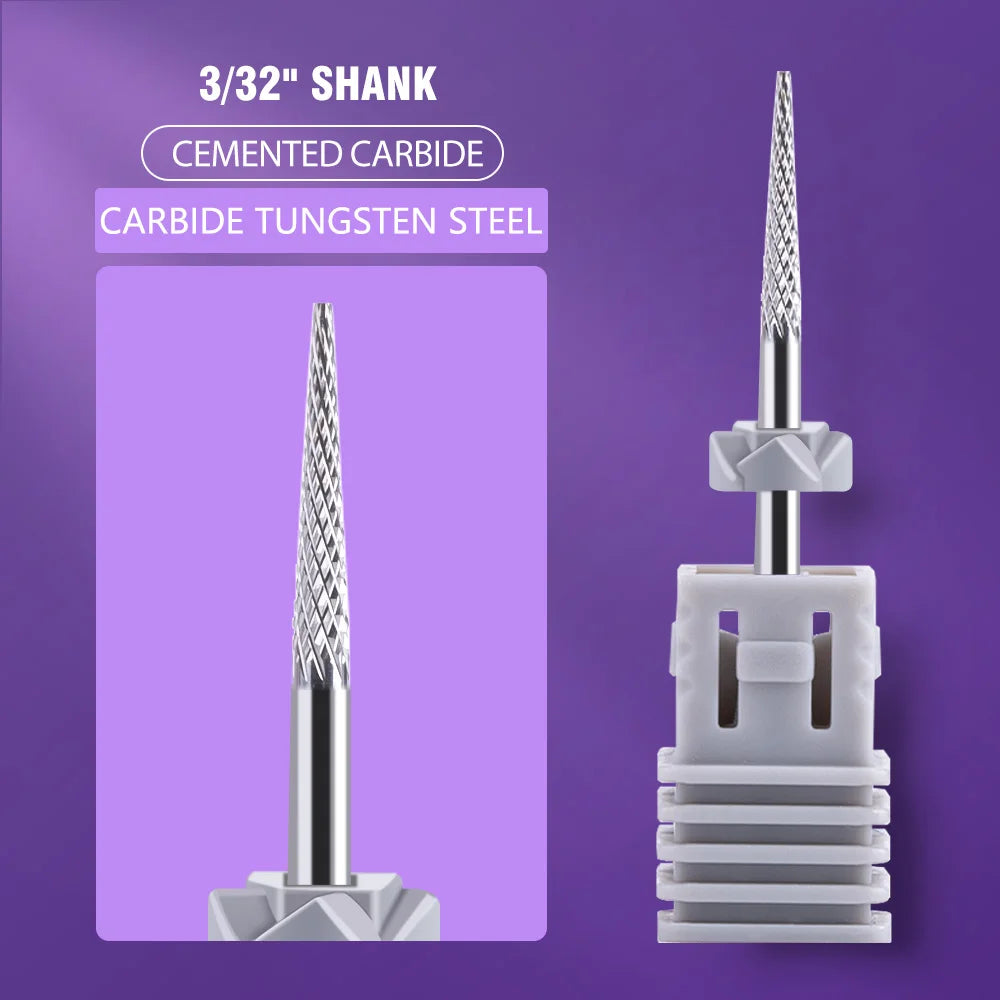 1pc Nail Drill Bit Rotate Burr Milling Nail Cutter Bits Electric Drill Machine For Manicure Pedicure Tools