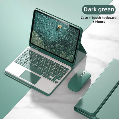 For iPad 5th Gen 2017 6th Gen 2018 9.7inch Case, Bluetooth keyboard case for iPad Air 1st 2nd Pro 9.7inch