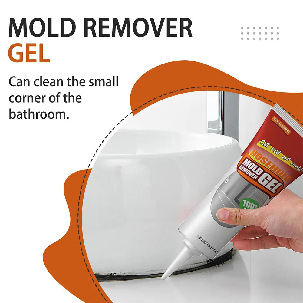 Gel removedor de moho químico de 90 g para paredes, limpiador ecológico para duchas, cocinas, fregaderos, paredes y azulejos.