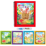 1 Livro de Colorir Infantil com Caneta de Água Recarregável (Livro Mágico de Desenho com Água) – Brinquedo Educativo de Desenho e Aprendizado
