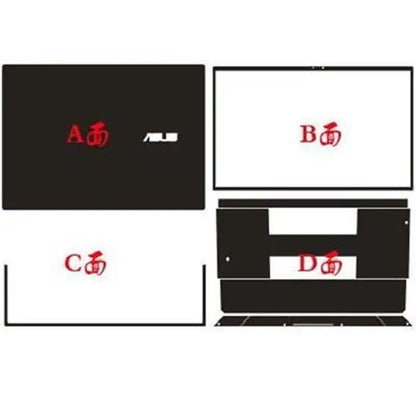 For ASUS ZenBook Pro DUO 15 UX582LR UX582L UX582 UX581G UX581 UX481FA  UX481 UX482 EG Full Body Laptop Vinyl Decal Cover Sticker