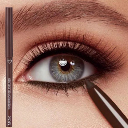 Delineador de ojos mate resistente al agua, de secado rápido, duradero, aplicación suave, perfecto para un maquillaje de ojos versátil, cosméticos de belleza.