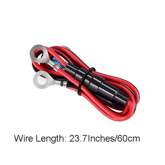 USB Charger Socket Cable 60cm Cigarette Lighter Wire Harness Connector Cord With 10A Fuse for Car Marine Motorcycle ATV RV Refit
