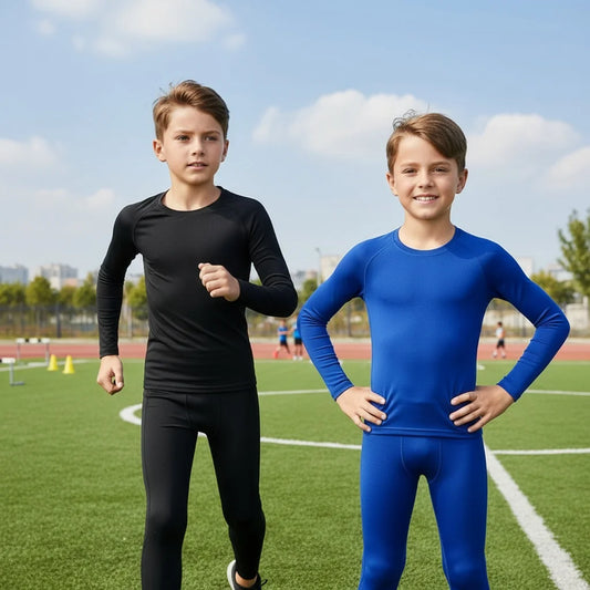 Winter Sports Suit for Children Quick Drying Thermal Underwear Boys Compression Sportswear  Basketball Football Tight Clothing