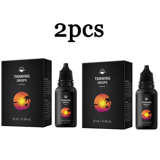 10ml Tanning Oil for Outdoor Beach Sunbathing, Body Tanning Essential Oil Drops, Natural Brown Tone, Formaldehyde-Free