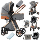 Baby Stroller Baby 3 in 1 Stroller Baby Lightweight Cars High Landscape Luxury Carriage for Newborn Travel Pram Portable Trolley