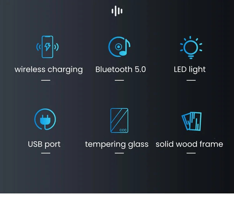 Nordic Style Smart Bedside Table with 2 Drawers 50cm Leather Nightstands with Wireless Charging Home Side Cabinet with USB