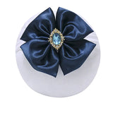 Turbante con lazo grande para recién nacido, diadema con lazo y diamantes de imitación, pañuelos para la cabeza 