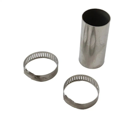 24mm ar diesel aquecedor de estacionamento tubo de escape conector mangueira de ventilação de gás de aço inoxidável com braçadeiras para eberspacher webasto