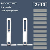 2-24Pcs Mini Mop Powerful Squeeze Mini Mop Folding with Self-Squeezing for Floor, Kitchen, Toilet, Washing Desk, Window, Car Cleaning Tools