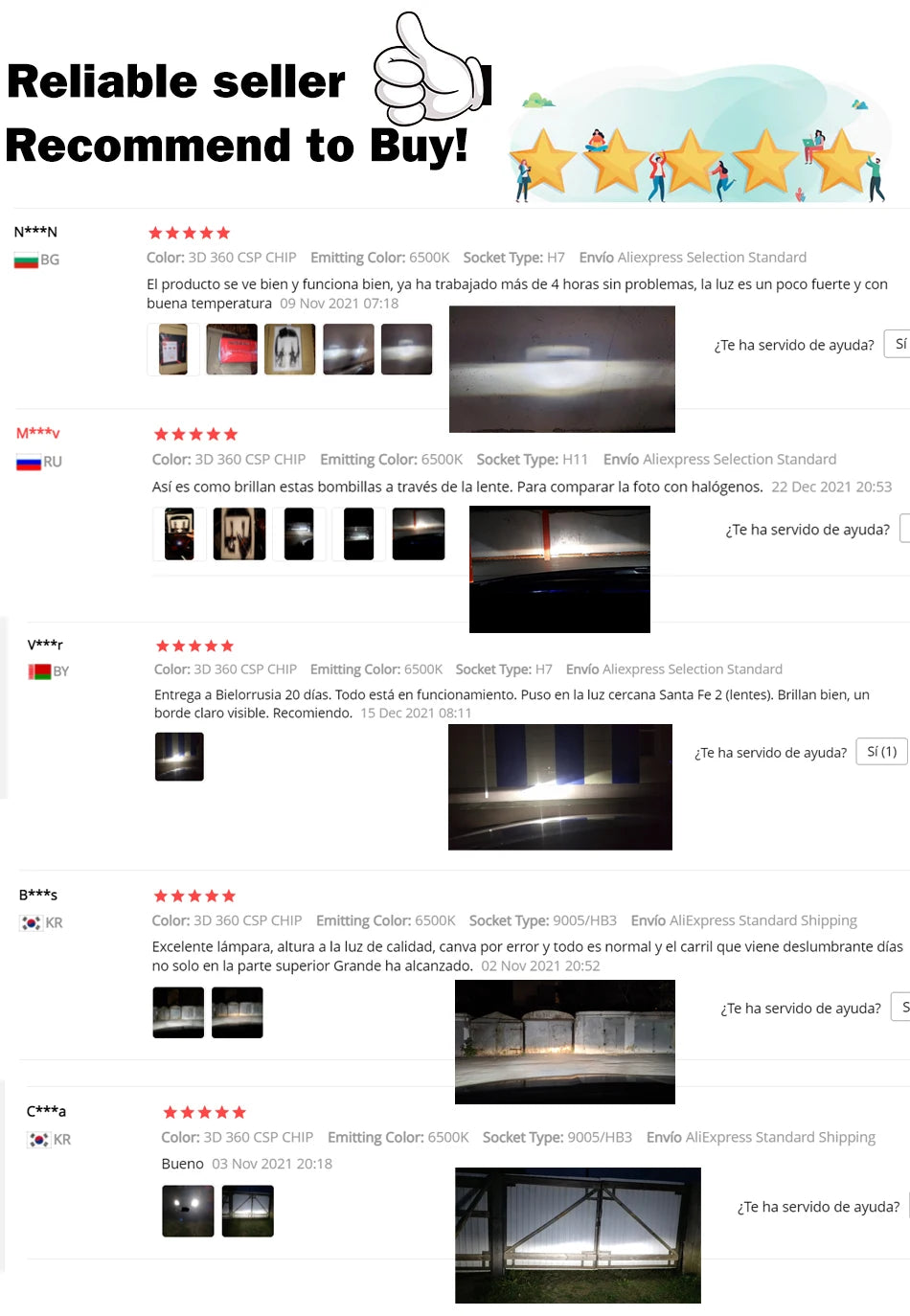 72 CSP 3D 360 H7 Led Canbus Car Headlights Bulbs H9 H8 H11 H4 H1 HB3 9005 HB4 9006 800W Automotive Fog Lights Turbo Mini Lamp 2x