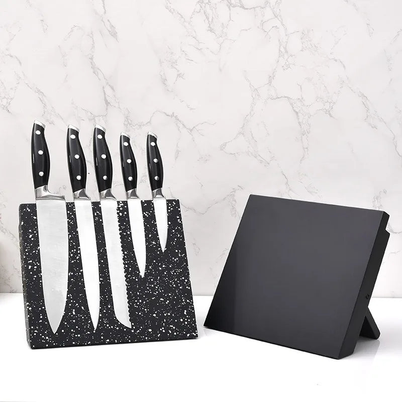 Magnetic Knife Block MDF Board Tableware Organizer Knives Holder Kitchen Accessories Storage
