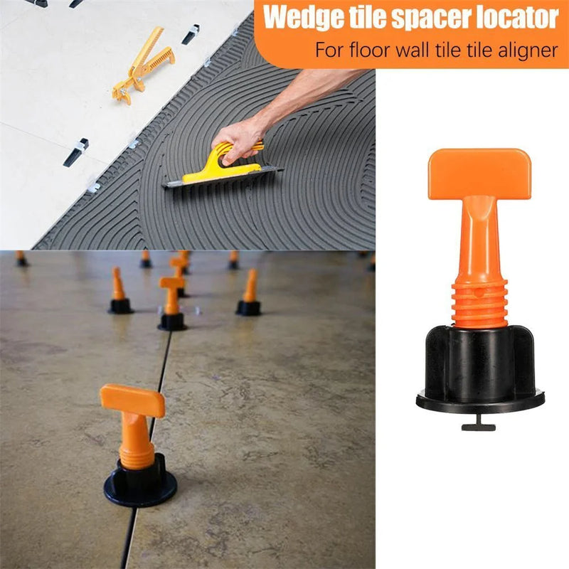 Tile Leveling System Reusable Wedges Construction Flooring Wall Spacer Locator Needle Pin for Wall Floor Tile Laying Leveler