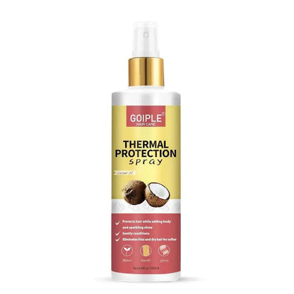 Spray protector térmico GOIPLE para el cabello, protege contra planchas y rizadores, protector UV, repara el cabello dañado, acondicionador sin enjuague 
