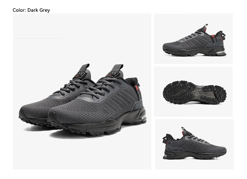 Baasploa Professional Running Shoes For Men Lightweight Men's Designer Mesh Sneakers Lace-Up Male Outdoor Sports Tennis Shoe