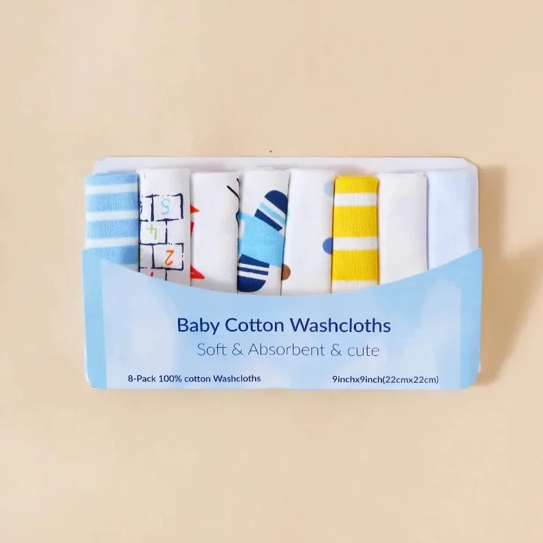 Juego de toallas de algodón para bebés recién nacidos (5/8 piezas), toalla de saliva, toalla de lactancia, toalla para bebés, niños y niñas, toallitas de tela, pañuelos.