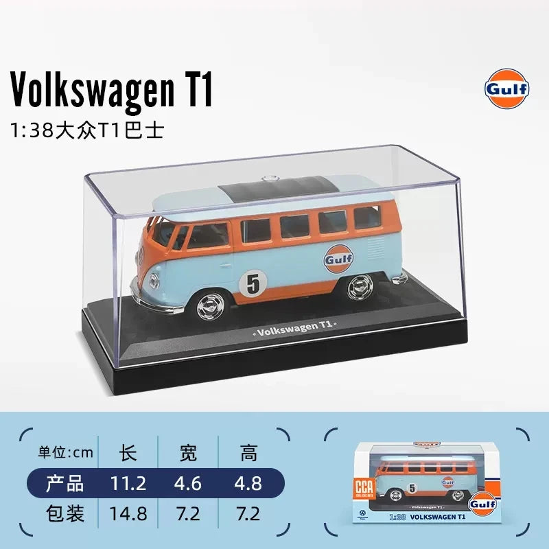 CCA 1:43 BMW Gulf Oil Station Shell Station McLaren Lamborghini Series Racing Alloy Car Model Toy Car Casting Pullback Function