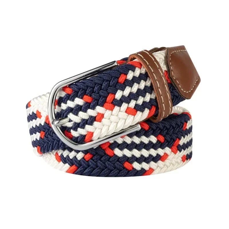Women's Belt Fashion Casual Woven Elastic Belt Outdoor Sports Military Tactical Strap Climbing Work Belt Unisex Jeans Pants