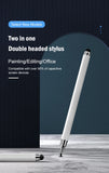 Lápiz capacitivo de doble cabezal, disco de silicona, lápiz óptico de doble propósito, para pintura, retoque de oficina, teléfono móvil, tableta, lápiz capacitivo