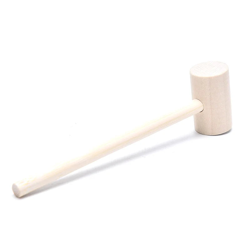 5pcs Solid Wood Mini Hammers Hitting Hammer Cake Mallet Kids Educational Toy