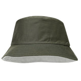 Spring Summer Unisex Solid Color Fisherman Cap Foldable Bucket Hat Outdoor Sunscreen Hat Fashionable Double-Sided Basin Hat