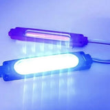 1 Piece 1 To 2 Vehicle Warning Flash Lamp 12V COB Red Blue Strobe Lights For Car Moto Bike Grille Decor Atmosphere Lighting