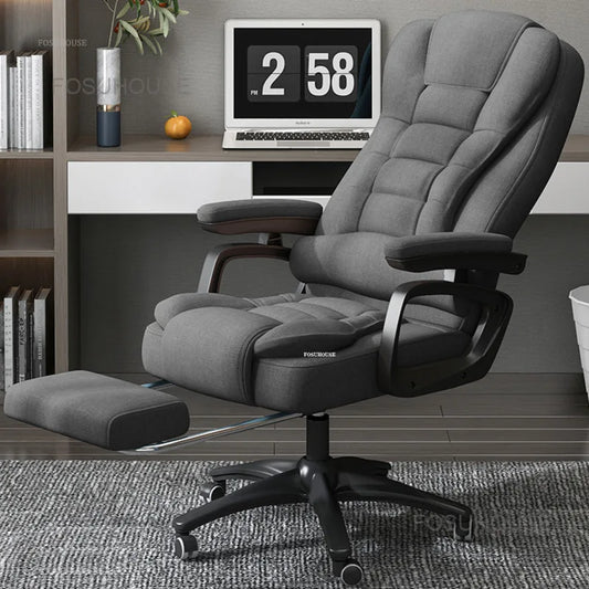 Sillas de oficina Nordic Boss, muebles para el hogar, oficina, dormitorio, silla de computadora, respaldo cómodo, silla para deportes electrónicos, sillón giratorio para juegos
