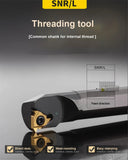 LIHAOPING SNR0008K08 SNR0012M11 SNR0016Q16 SNR0020R16 SNR0020R22 SNR0025S22 SNR Herramienta de torneado de rosca interna Cortador de torno 16IR