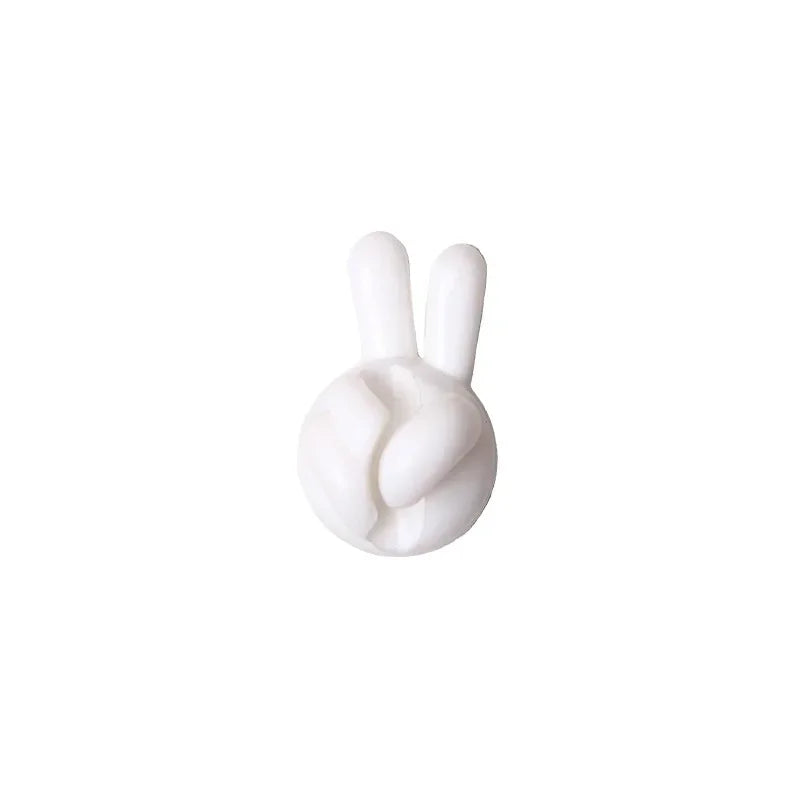 Finger Shape Cable Clips Holder Cute Charging Cord Management Home Office Car Desk Tidy Self-Adhesive Cable Winder Organizer