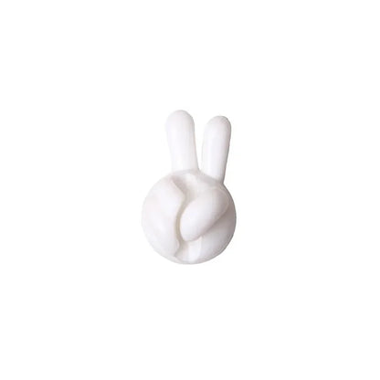 Finger Shape Cable Clips Holder Cute Charging Cord Management Home Office Car Desk Tidy Self-Adhesive Cable Winder Organizer