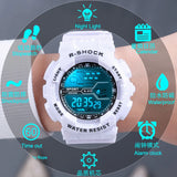Relógio Masculino Esportivo para Atividades ao Ar Livre – Multifuncional, Tela Grande, LED, Eletrônico, À Prova d'Água, Luminoso, Digital e Estilo Militar