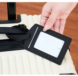 Fashionable new PU luggage tag, boarding pass for overseas travel, luggage tag, anti-loss name card, luggage tag