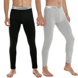 Calzoncillos largos térmicos para hombre, ropa interior de invierno cálida y agradable para la piel, mallas elásticas suaves y cómodas de talla grande.