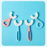 Baby Toothbrush Children 360 Degree U-shaped Child Toothbrush Teethers Baby Brush Silicone Kids Teeth Oral Care Cleaning