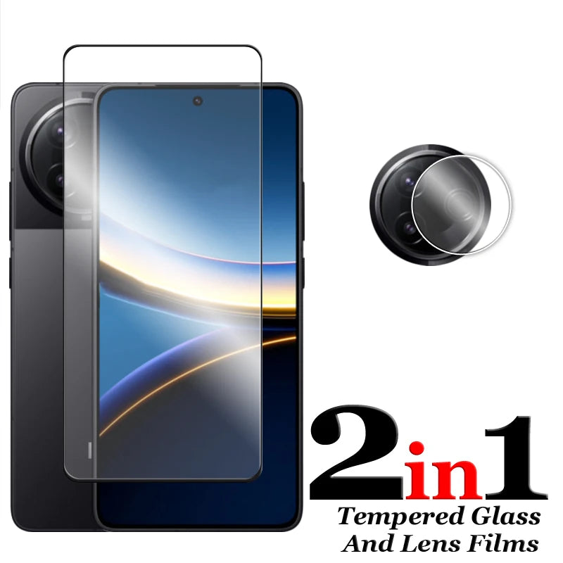 For POCO F7 Ultra Glass For Poco F7 Pro Tempered Glass 2.5D Full Cover Glue HD Screen Protector For Poco F7 Pro Ultra Lens Film