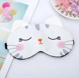 Antifaz de peluche suave para dormir, bonito antifaz con forma de ojo de gato, antifaz para dormir saludable 