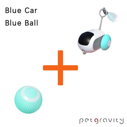 Juguete interactivo inteligente para gatos con gravedad para mascotas, automático, con movimiento y control remoto, para interiores, con forma de pelota, para perros.