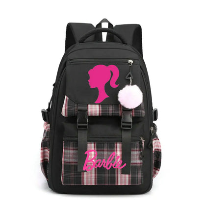 School Backpack Barbie the movie Child School Bags Girls Daypack Kids Adolescent Bags Kawaii Waterproof Large Capacity Backpack