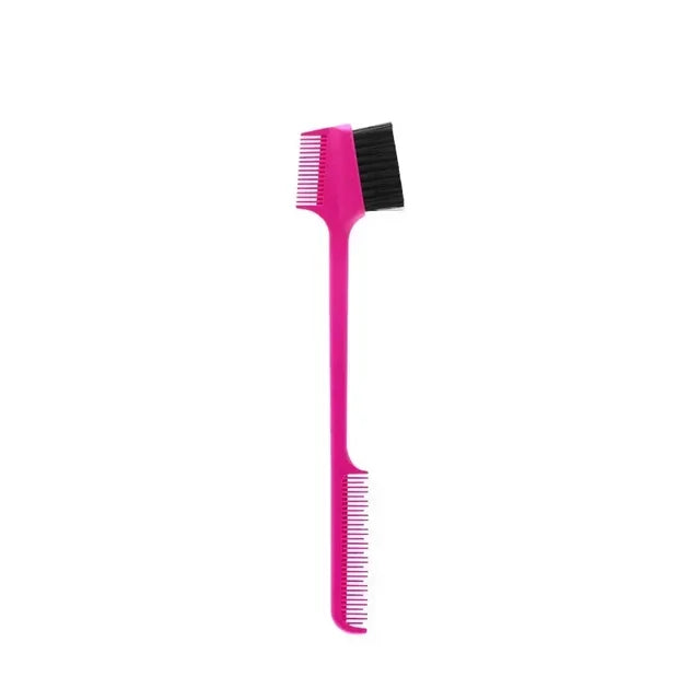 Double Sided Edge Control Brush, escova para o bebê Hair Salon, Ferramentas de beleza, pente Vendedor, 3 em 1