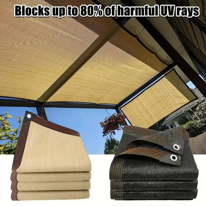 Garden sunshade net, UV protection, outdoor pergola, sunshade, swimming pool sunshade, plant canopy