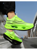 2025 New Men's Sneakers Thick Bottom Cushioning Running Shoes Athletic Training Carbon Plate Jogging Shoes Women's Tennis Shoes