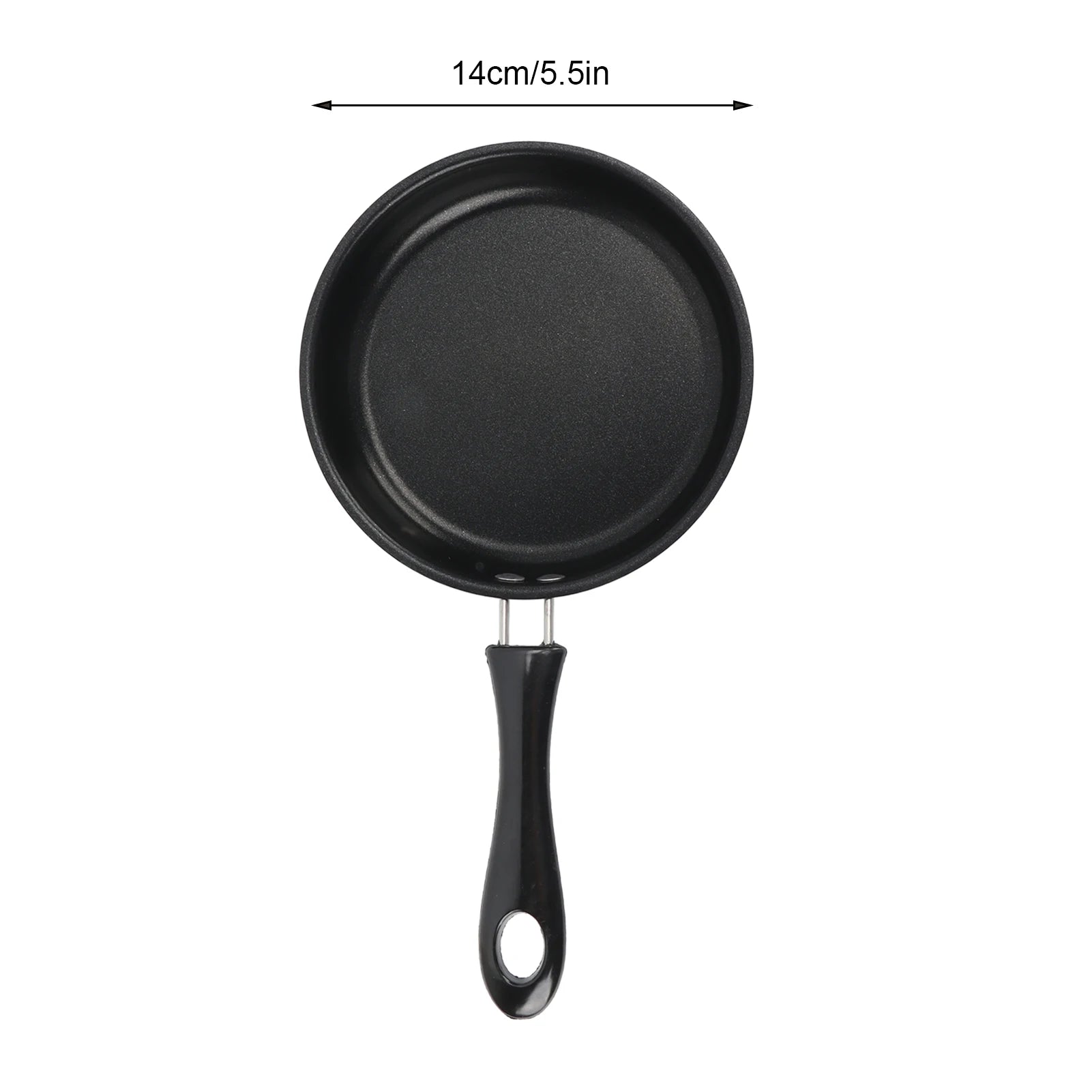 1PC 12-20cm Mini Frying Pan Non-Stick Thickened Stainless Steel Frypan Pot Fried Eggs Saucepan Gas/Induction Kitchen Cookware 
﻿