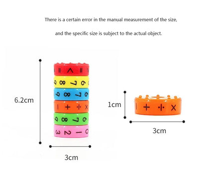 Children's Creative Magnetic Math Tesseract Toy Arithmetic Intelligence Early Education Toys Add Subtract Multiply Divide Toy