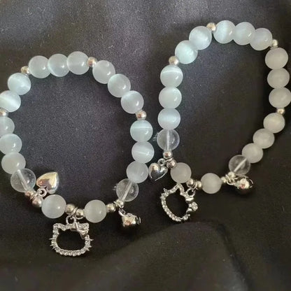 Nueva pulsera Hellokittys Y2k, pulsera Kawaii, colgante ajustable, joyería de moda de dibujos animados para niñas, regalo de cumpleaños y Navidad para mujer.