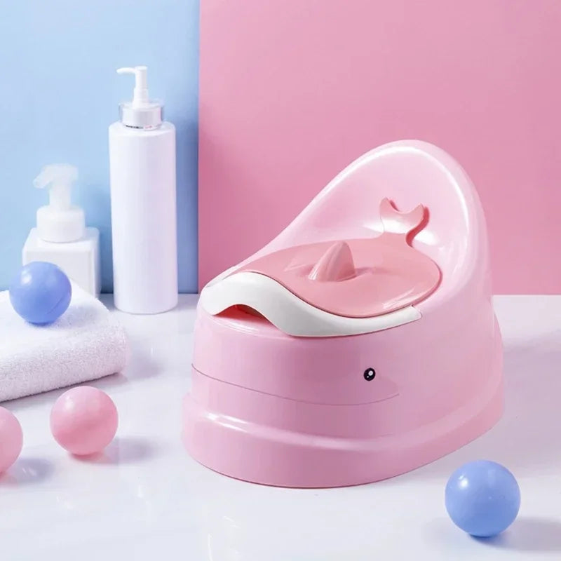 Toddler Potty Baby Toilet Trainer, Portable Training Toilet for Travel, Stable and Safe Oval Bottom Design, Non-Slip Potty