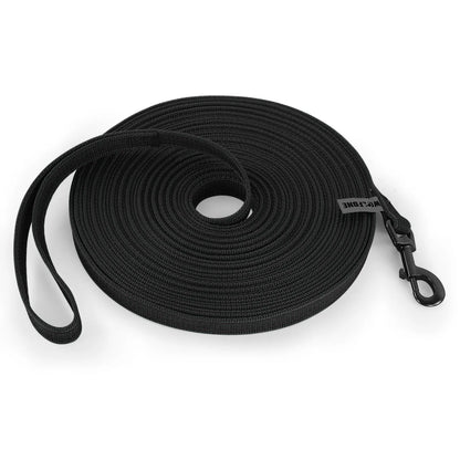 Correa para perros de látex, seda, mediana y pequeña, larga, de 1,5 m, 5 m, 3 m y 15 m, fácil y práctica para entrenamiento, correa para perros grande de dos colores, 10 metros.