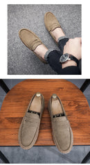 New Men's Loafers, Lightweight and Breathable Casual Shoes, Mens Flat Driving Shoes, Soft Sole Slip-on Business Shoes, Moccasins