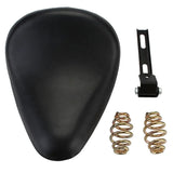 12" Motorcycle Universal PU Solo Driver Seat Springs Bracket Mount Kit For Harley Honda Yamaha Kawasaki Suzuki Indian Triumph