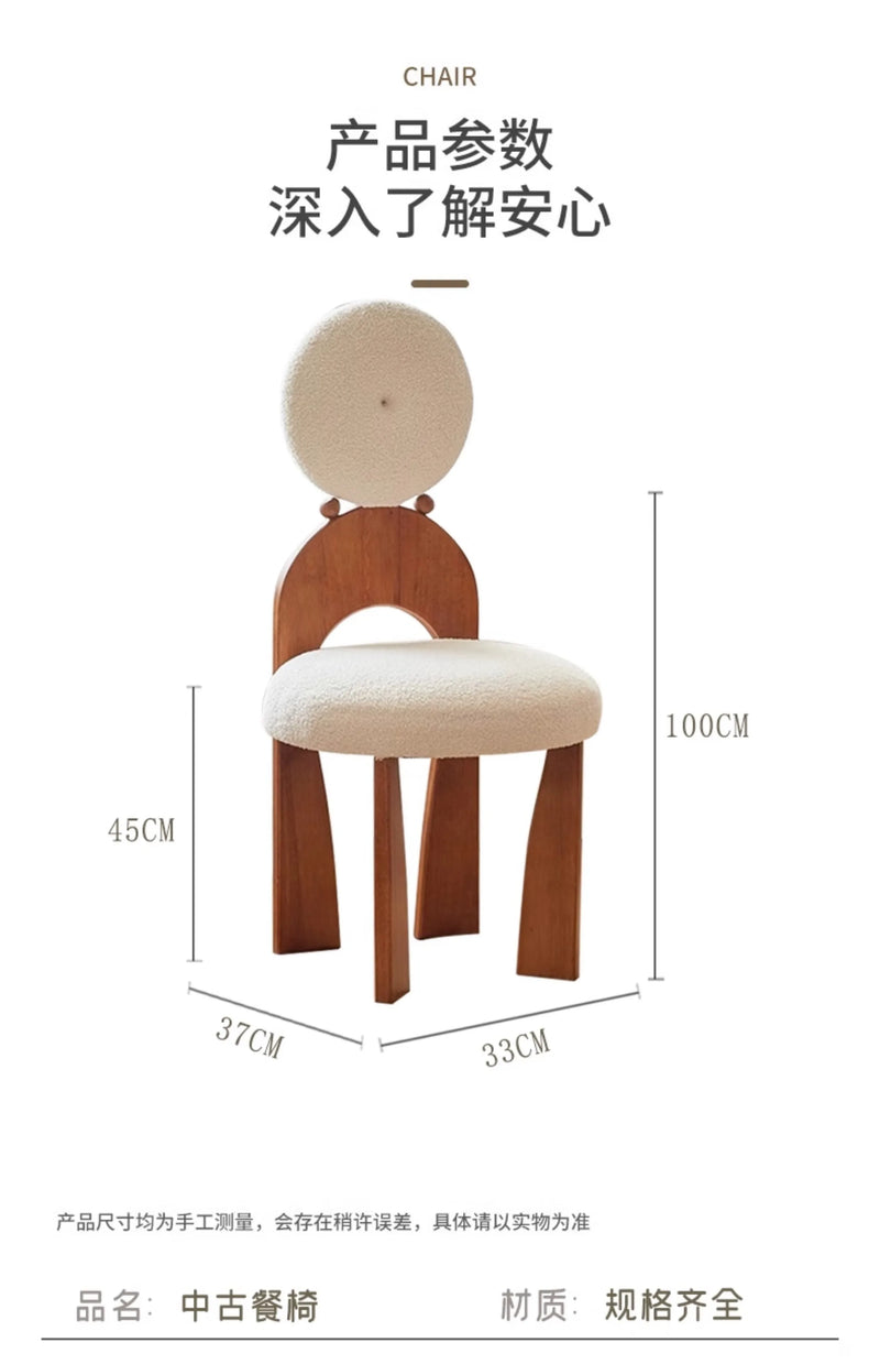 Nordic Bedroom Makeup Chair Modern Dresser Accent Wooden Dining Chair Luxury Relax Minimalist Design Home Furniture Cadeira LLMC