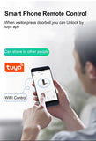 3D Face Recognition Smart Lock Infrared Sensor Tuya APP WIFI Biometric Electronic Fingerprint Unlock Glass Door Lock Office Door